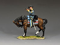 Confederate Cavalry Sergeant Firing Carbine