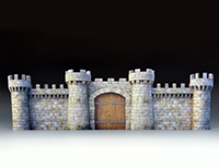 The Castle Facade Backdrop 