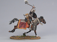 Ottoman Cavalry with Axe, silver Armor